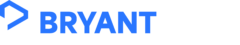 A blue and black logo for an ant.